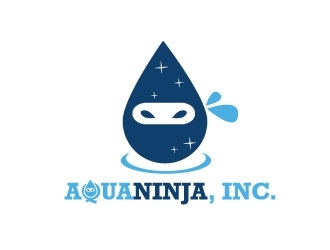 AquaNinja, Inc. logo design by Webphixo