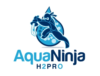 AquaNinja, Inc. logo design by aRBy