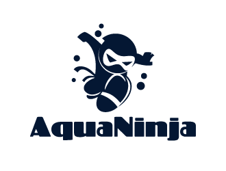 AquaNinja, Inc. logo design by pencilhand