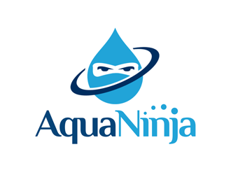 AquaNinja, Inc. logo design by kunejo