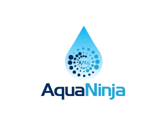 AquaNinja, Inc. logo design by giphone