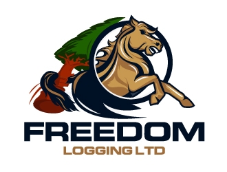 Freedom Logging Ltd logo design by Suvendu