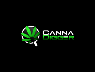 Canna Digger logo design by FloVal