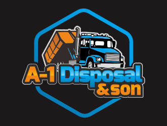 A-1 Disposal  logo design by YONK