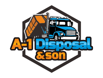 A-1 Disposal  logo design by YONK
