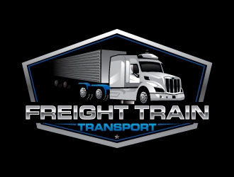 FREIGHT TRAIN TRANSPORT  logo design by Suvendu