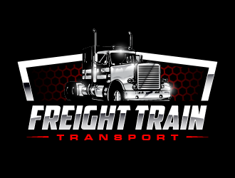 FREIGHT TRAIN TRANSPORT  logo design by PRN123