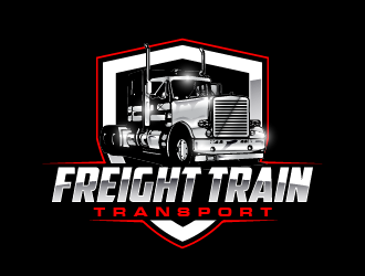FREIGHT TRAIN TRANSPORT  logo design by PRN123