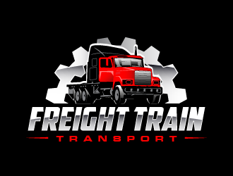 FREIGHT TRAIN TRANSPORT  logo design by PRN123