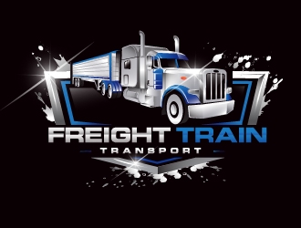 FREIGHT TRAIN TRANSPORT  logo design by Suvendu
