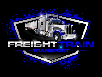 FREIGHT TRAIN TRANSPORT  logo design by jaize