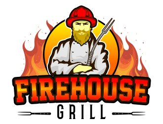 Firehouse Grill logo design by madjuberkarya