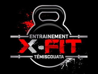 Entrainement X-FiT Témiscouata logo design by jaize