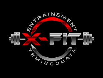 Entrainement X-FiT Témiscouata logo design by kopipanas