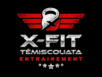 Entrainement X-FiT Témiscouata logo design by JudynGraff