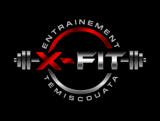 Entrainement X-FiT Témiscouata logo design by kopipanas