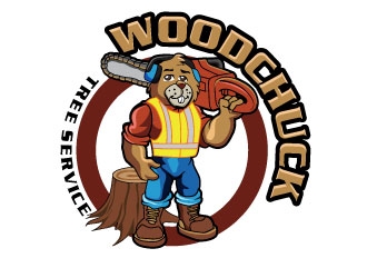 Woodchuck Tree Service logo design by uttam