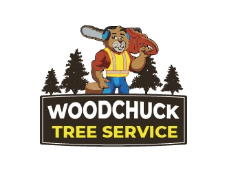 Woodchuck Tree Service logo design by DesignPro2050