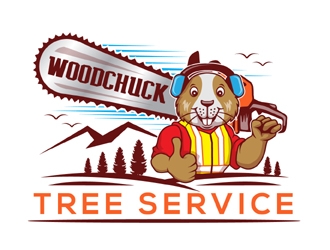 Woodchuck Tree Service logo design by MAXR