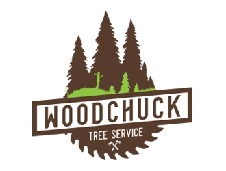 Woodchuck Tree Service logo design by Eliben
