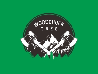 Woodchuck Tree Service logo design by HannaAnnisa
