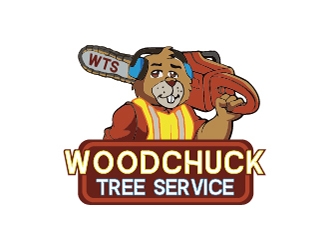 Woodchuck Tree Service logo design by DesignPro2050