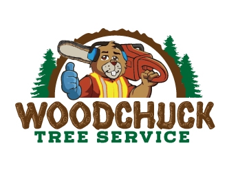 Woodchuck Tree Service logo design by jaize