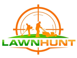 Lawn Hunt logo design by daywalker