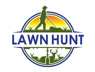 Lawn Hunt logo design by MAXR