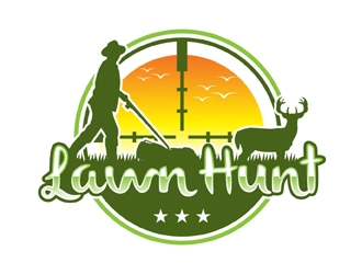 Lawn Hunt logo design by MAXR