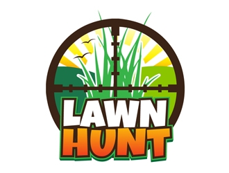 Lawn Hunt logo design by DreamLogoDesign