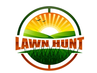 Lawn Hunt logo design by DreamLogoDesign