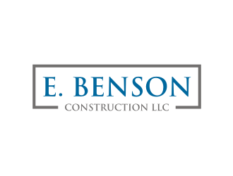 E. Benson Construction LLC logo design by rief