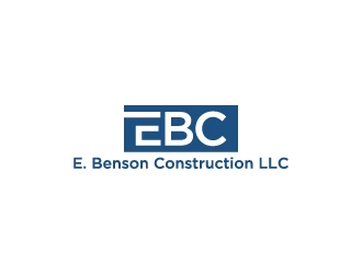 E. Benson Construction LLC logo design by wongndeso