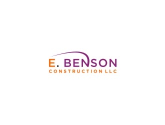E. Benson Construction LLC logo design by bricton