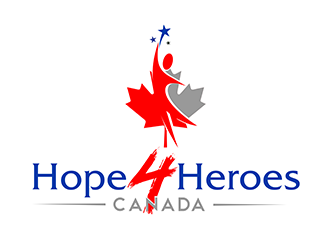 Hope 4 Heroes Canada logo design by 3Dlogos