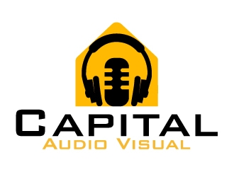 Capital Audio Visual logo design by ElonStark