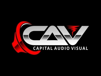 Capital Audio Visual logo design by KhoirurRohman