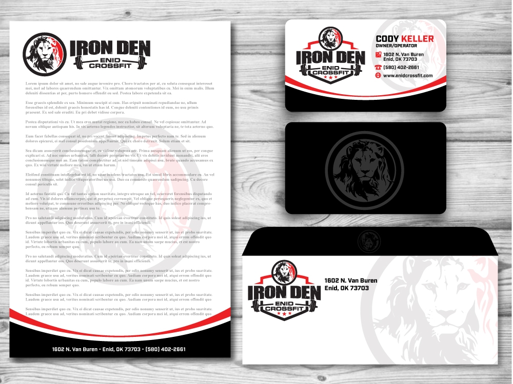 Enid Crossfit Iron Den logo design by jaize