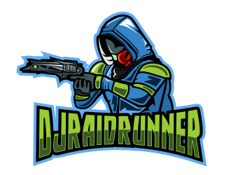 DJRaidRunner logo design by logoviral