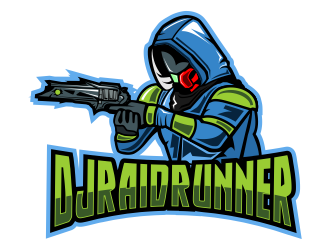 DJRaidRunner logo design by logoviral