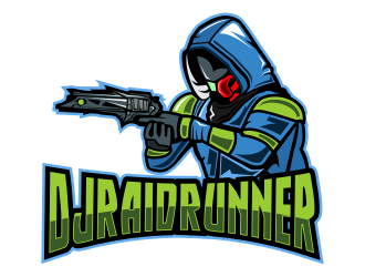 DJRaidRunner logo design by logoviral