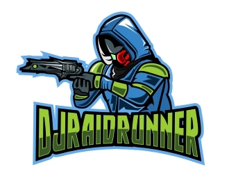 DJRaidRunner logo design by logoviral