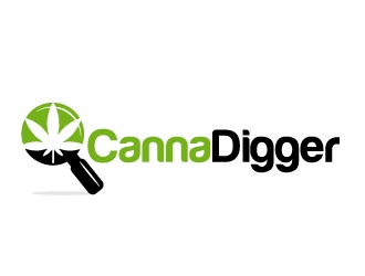 Canna Digger logo design by ElonStark