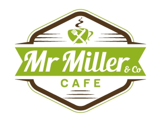 Mr Miller &amp; Co Cafe logo design by akilis13