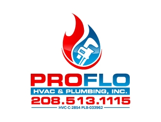 PROFLO HVAC & PLUMBING, INC. logo design by jaize