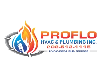 PROFLO HVAC & PLUMBING, INC. logo design by ruki