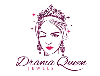 Drama Queen Jewels TO logo design by shere
