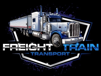 FREIGHT TRAIN TRANSPORT  logo design by REDCROW