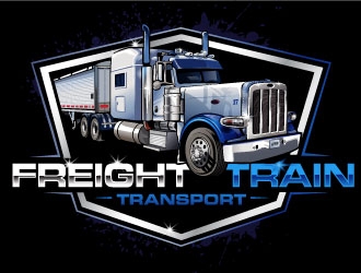 FREIGHT TRAIN TRANSPORT  logo design by REDCROW